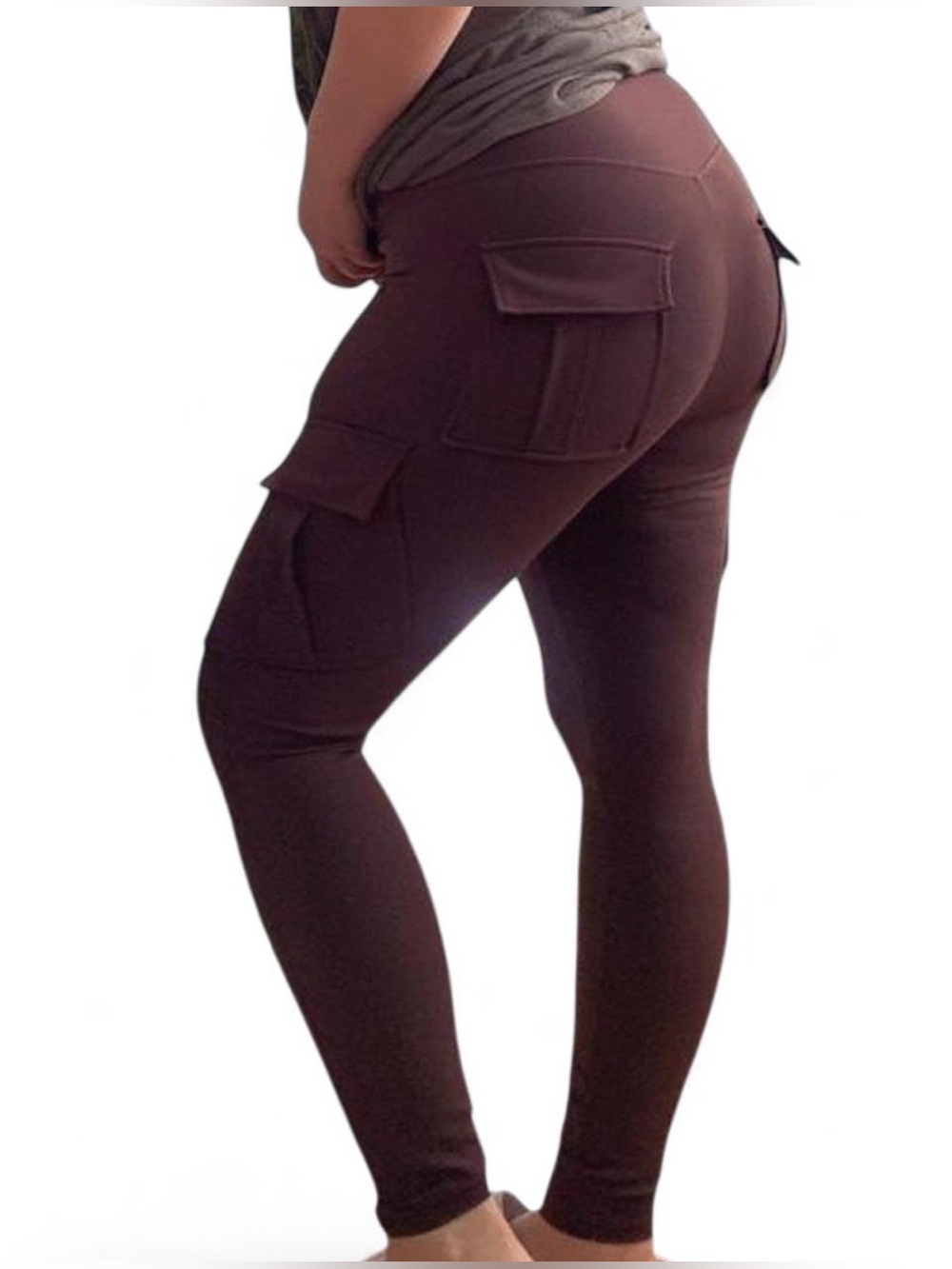 HALARA Purple Cargo Pocket Leggings
